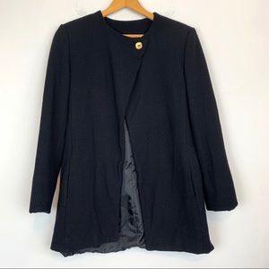 Bleyle Blazer 8 Jacket Black Lined 100% Wool AG44